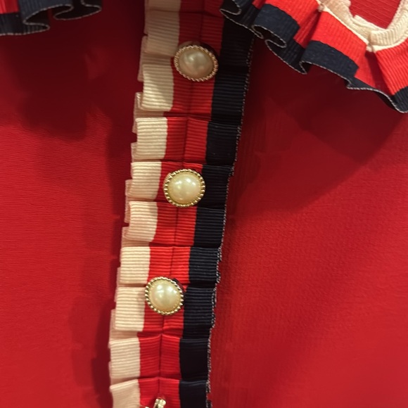 Vintage style red, white and blue dress ❤️🤍💙 - Picture 4 of 11